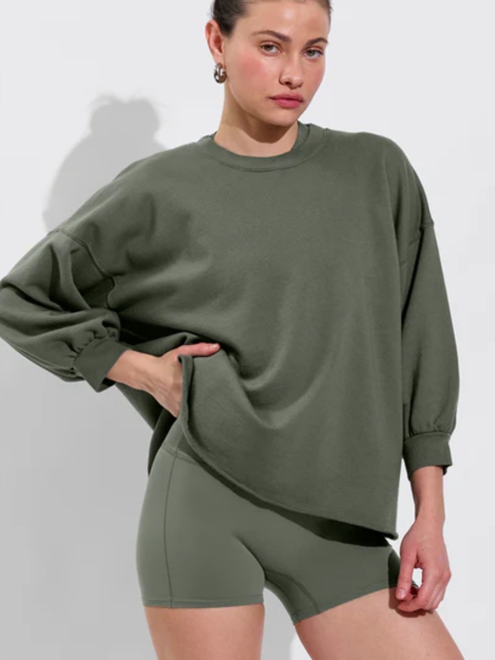 Left on Friday green Sports & Rec oversized Sweatshirt S/M